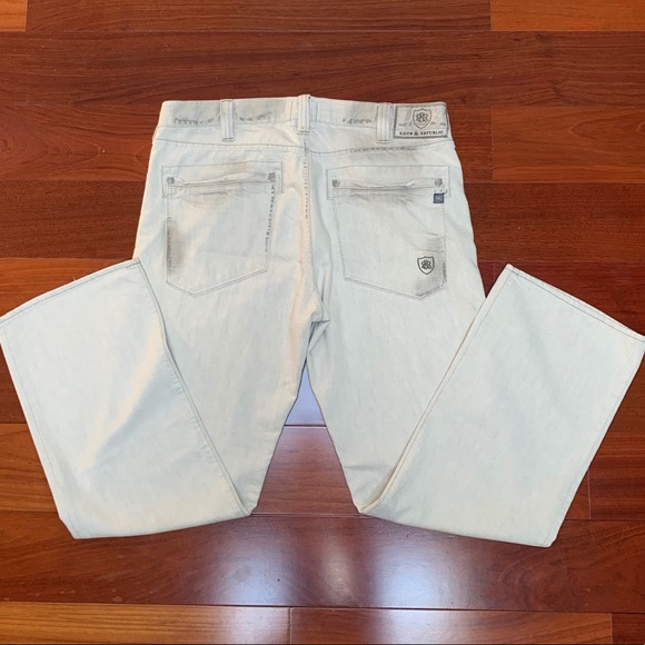 Rock And Republic White Distressed Jeans Size 36 - Picture 2 of 3